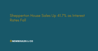 Shepperton House Sales Up 41.7% as Interest Rates Fall