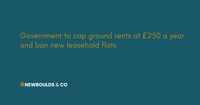 Government to cap ground rents at £250 a year and ban new leasehold flats