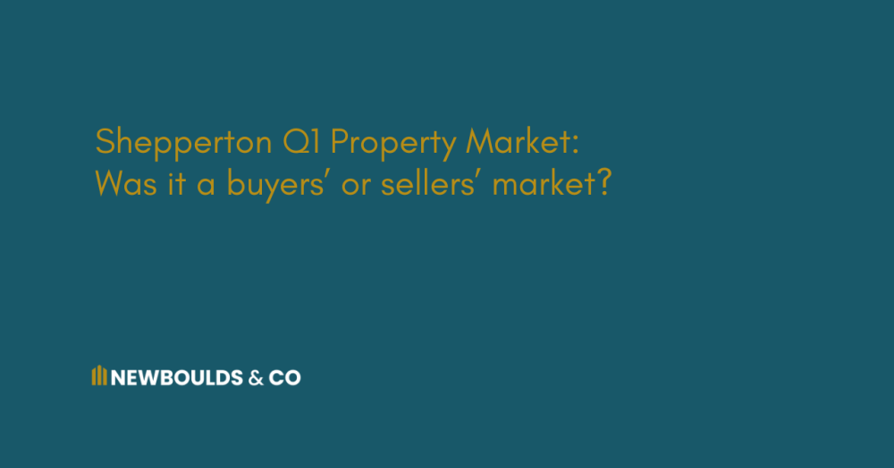 Shepperton Q1 Property Market:  Was it a buyers’ or sellers’ market?