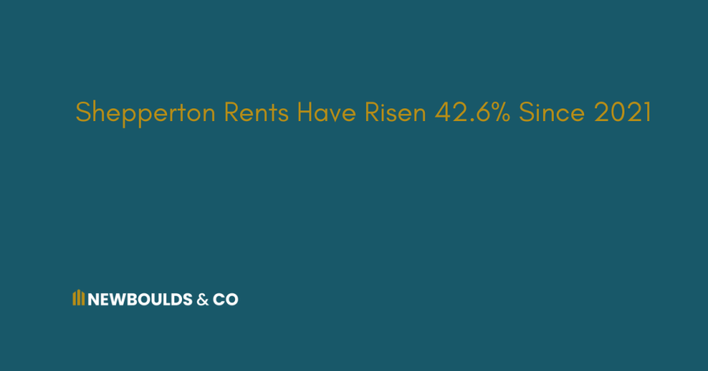 Shepperton Rents Have Risen 42.6% Since 2021
