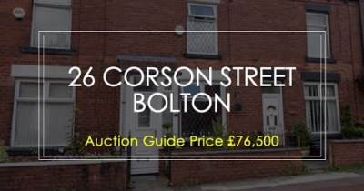 Corson Street, Moses Gate, Bolton, Lancashire ** Auction Guide Price £76,500 **