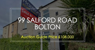 Salford Road, Over Hulton, Bolton * Auction Guide Price £108,000 *
