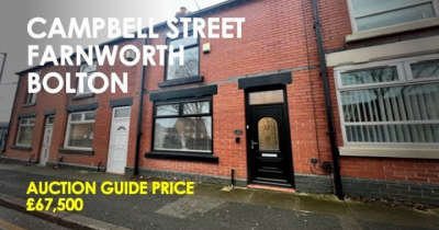 Campbell Street, Farnworth, Bolton ** NEW TO MARKET ** Auction Guide Price £67,500 **