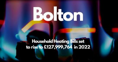 Bolton Household Heating Bills Set to Rise to £127,999,764 in 2022