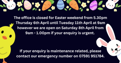 OUR EASTER OPENING HOURS