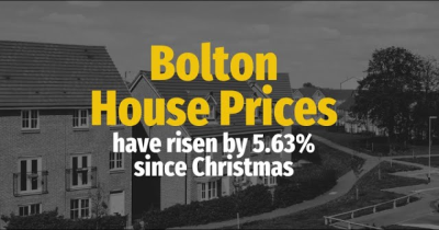 Bolton House Prices Have Risen by 5.63% Since Christmas