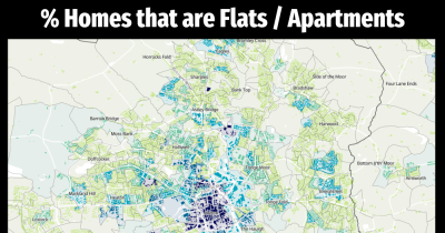 % of Homes That are Flats/Apartments in Bolton