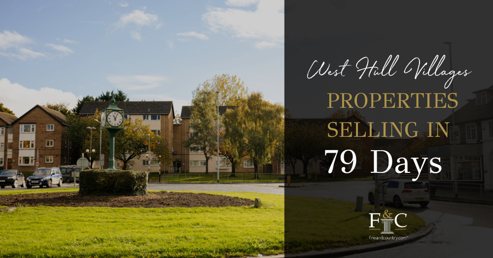 West Hull Village Properties Selling in 79 Days