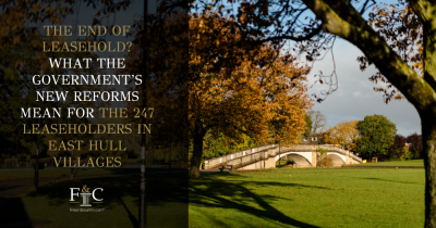 What the Government’s New Reforms Mean for the 247 Leaseholders in East Hull Villages