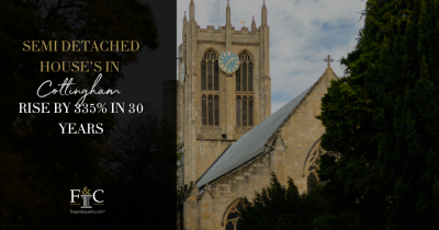 Cottingham's Semi-Detached Houses Rise by 335% in 30 Years