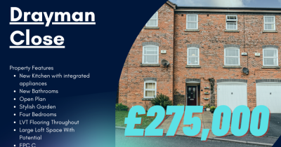 Four bedroom family home on Drayman Close, Walsall FOR SALE £275,000 🏡