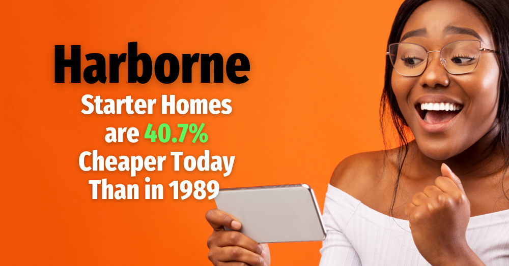 Harborne Starter Homes are 40.7% Cheaper Today Than in 1989