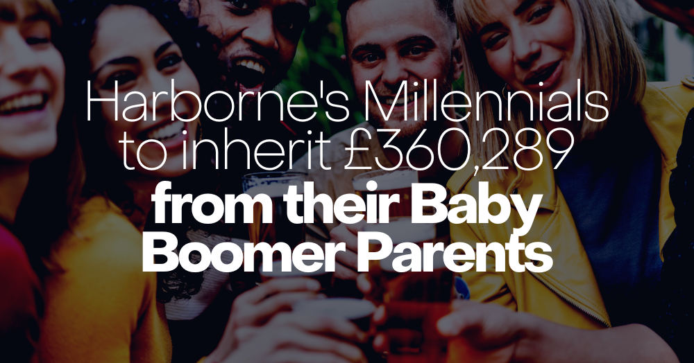 Harborne’s Millennials to Inherit £360,289 Each From Their Baby Boomer Parents