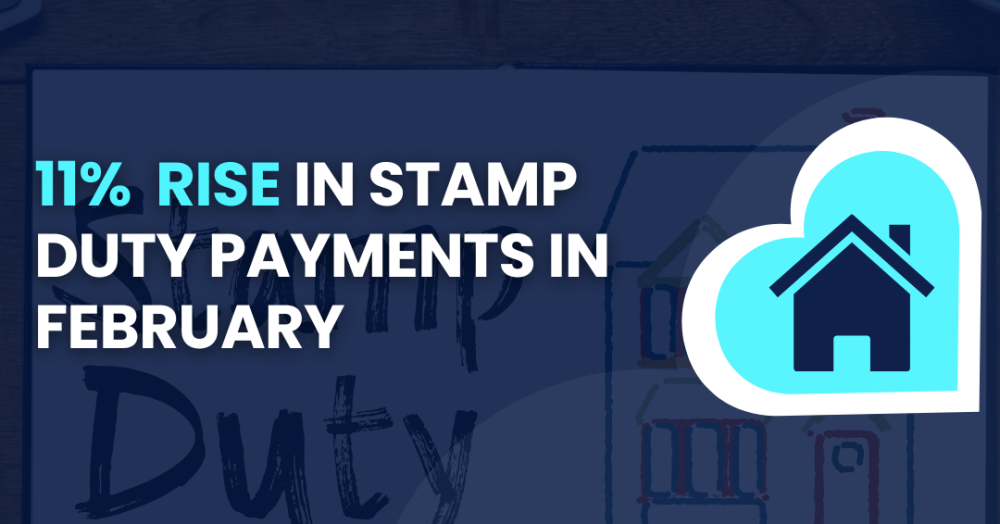 11%  rise in Stamp duty payments in February