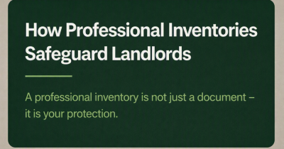 Why professional inventories protect landlords