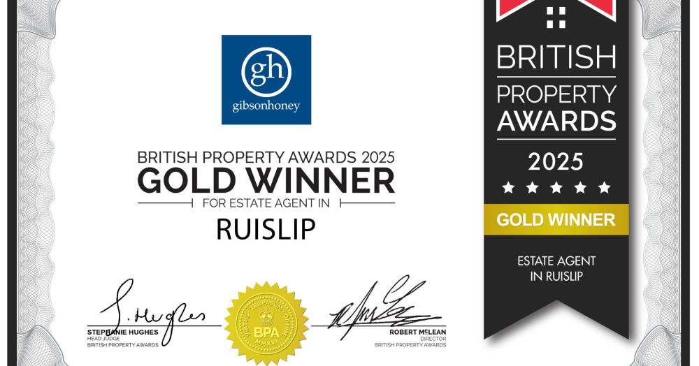 For the FIFTH year in a row, we have won best agent in Ruislip!