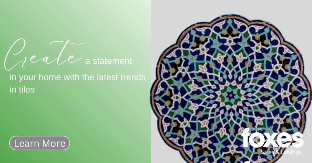 Create a statement in your home with the latest trends in tiles