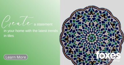 Create a statement in your home with the latest trends in tiles