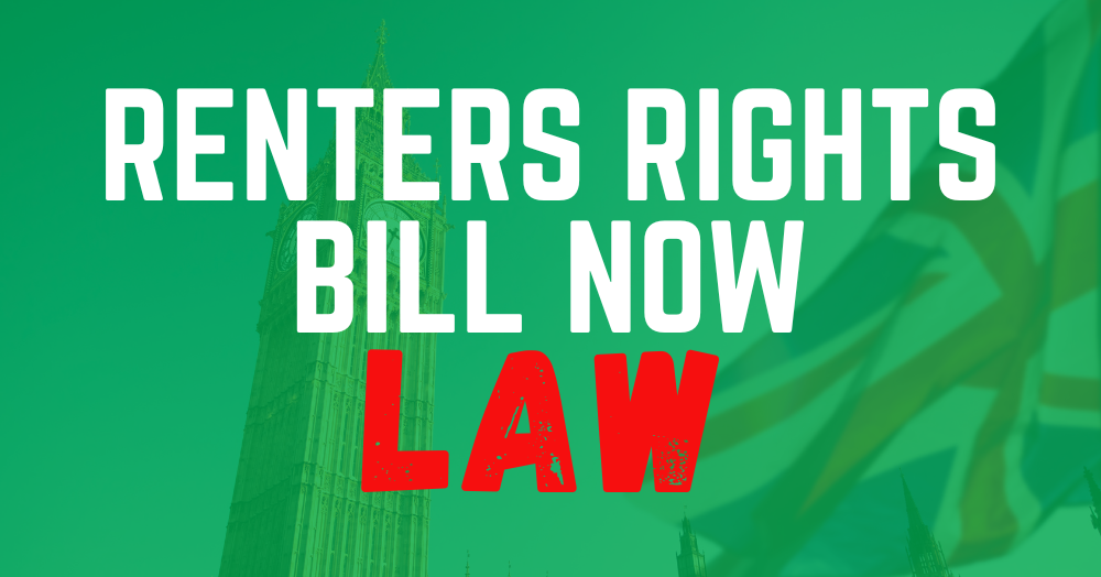 🏛️  The Renters' Rights Bill is now the Renters' Rights Act - becoming law on 27th October 2025