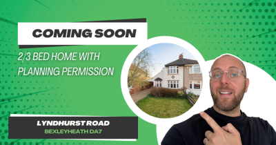 Who do you know that's looking for an unextended chalet with planning permission in Bexleyheath?