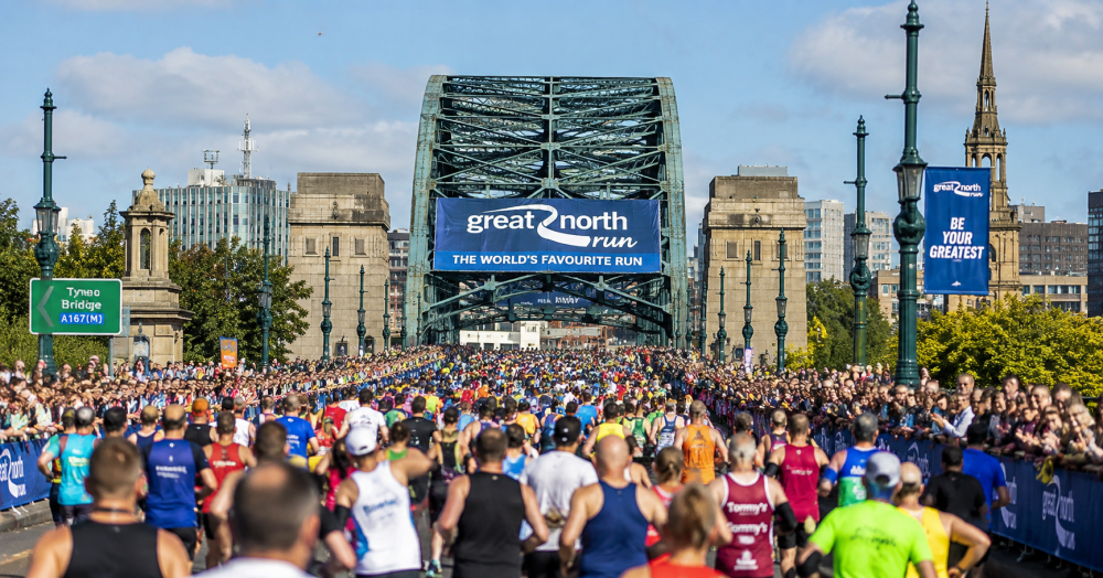 Supporting Ryan as he runs the Great North Run in memory of Bailey