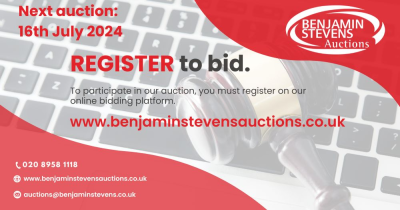 BENJAMIN STEVENS PROPERTY AUCTION: TUESDAY 16TH JULY 2024 - REGISTRATION NOW OPEN!