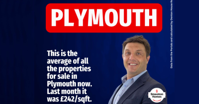 Average Property £ Per Square Foot in Plymouth