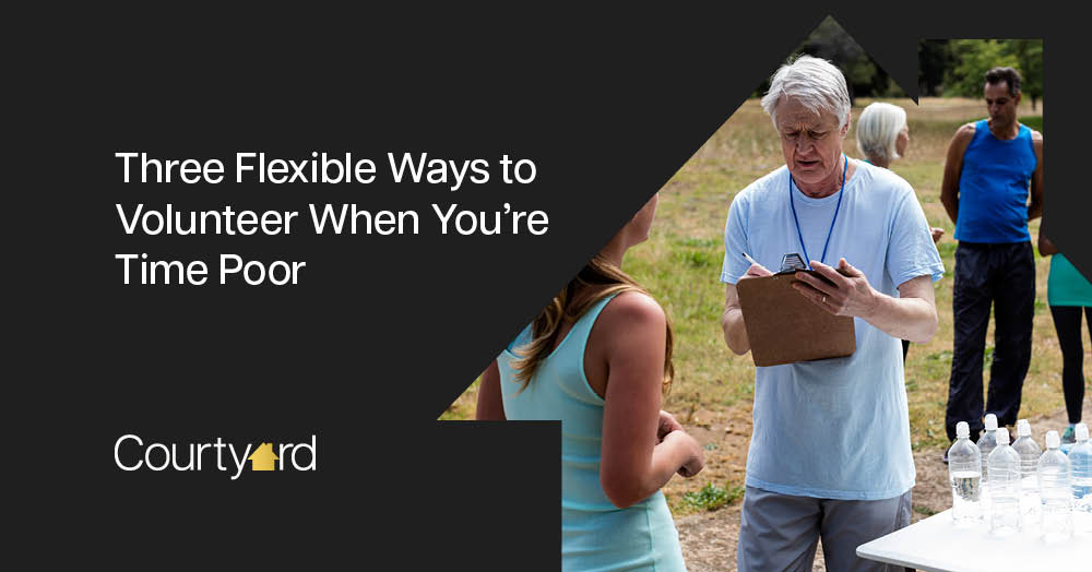 Three Flexible Ways to Volunteer When You’re Time Poor