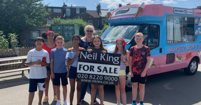 Free ice cream putting a smile back on the faces of our students!