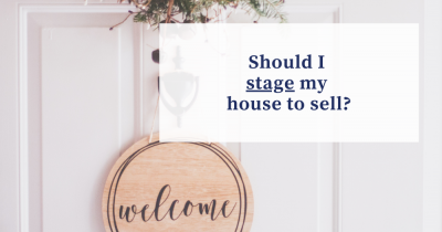 Should i stage my house to sell, and how do i do this whilst living in it!?