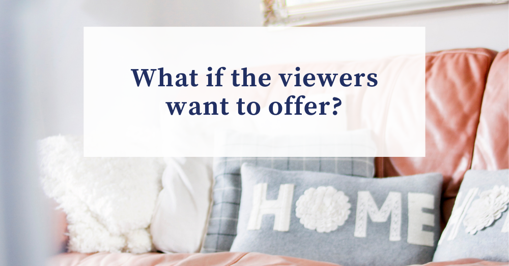 What should you do if the viewers try to discuss offers with you?