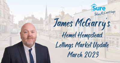 James McGarry's  Hemel Hempstead  Lettings Market Update  March 2023