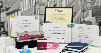 Sure Sales & Lettings Awarded With The Innovation Award For 2023 By Iceberg Digital.
