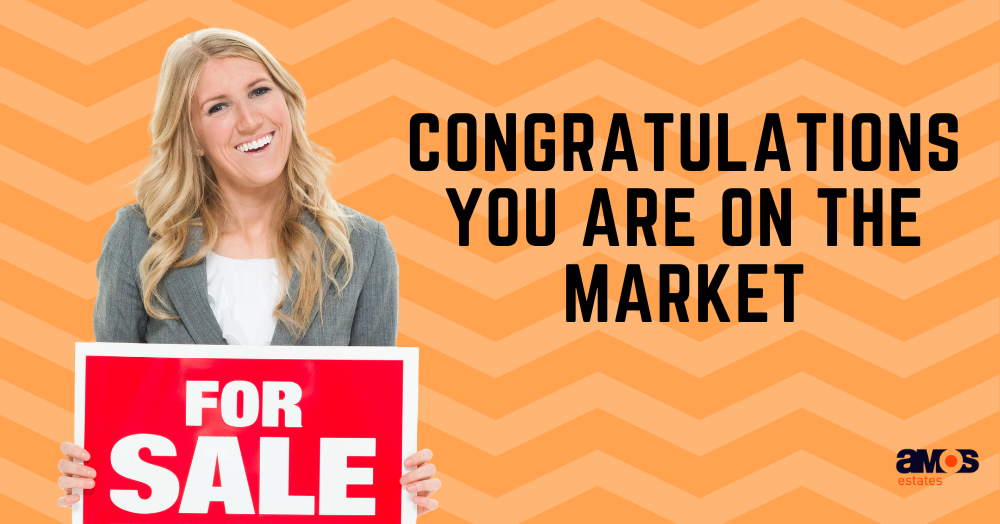 Congratulations on  marketing your house