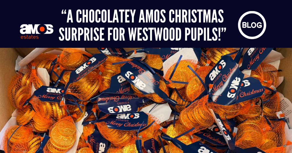 A Chocolatey Amos Christmas Surprise for Westwood Pupils!