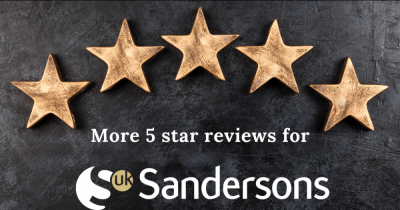 More 5 star reviews for Sandersons