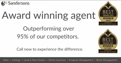 It’s official – Sandersons UK is one of the very best Estate Agents in the country!