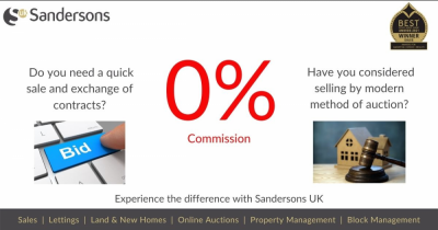 NO commission - Have you considered sale by modern method of Auction?