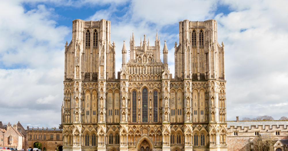 The beautiful city of Wells, Somerset