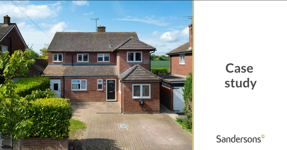 After six months failing to sell with a ‘big' estate agent, what happened when Sandersons took over?