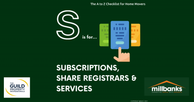 Our A to Z Change of address checklist for home movers today moves onto the letter S