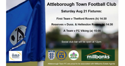 This weekend’s Attleborough Town FC Fixtures