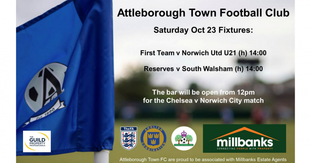 This weekend’s Attleborough Town FC Fixtures