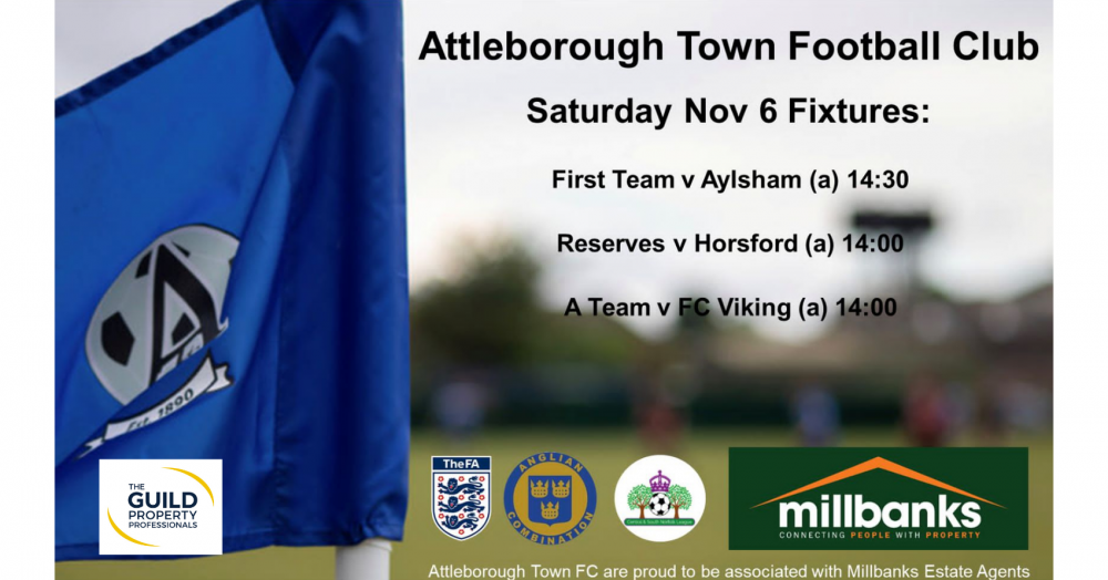 This weekend’s Attleborough Town FC Fixtures