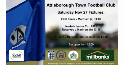 This weekend’s Attleborough Town FC Fixtures