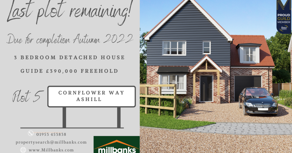 * Only 1 house Remaining* at Cornflower Way Ashill, Norfolk