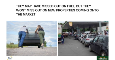 They may have missed out on fuel but they know they wont miss out on new properties coming to market