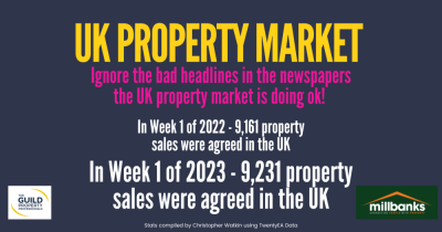 U.K. Sales Market looking ok - 1st week of Jan 23 Vs 1st week of Jan 22