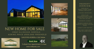 Executive New Build Detached Single Storey Home in Great Ellingham, Norfolk