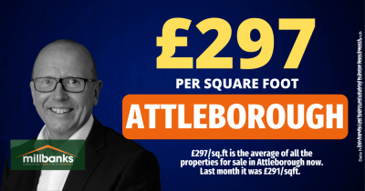 Here are the local property market £/sq.ft statistics